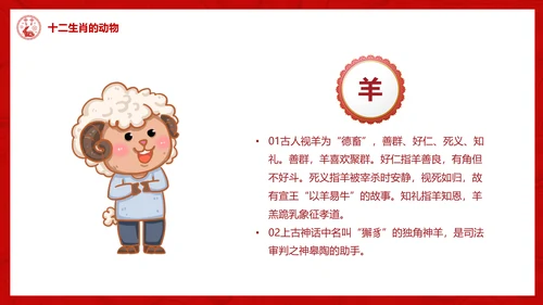 十二生肖介绍ppt模版