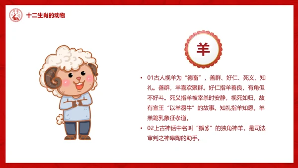十二生肖介绍ppt模版