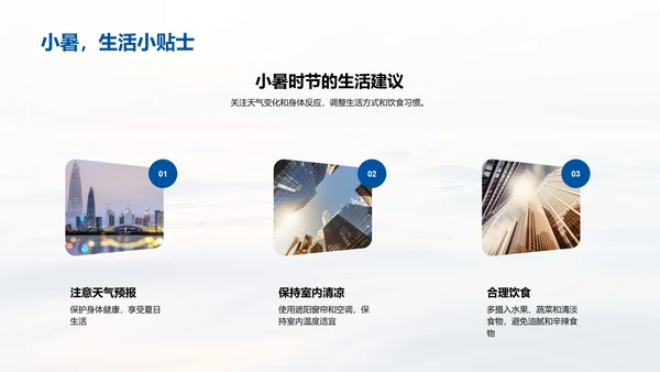 小暑生活适应指导PPT模板