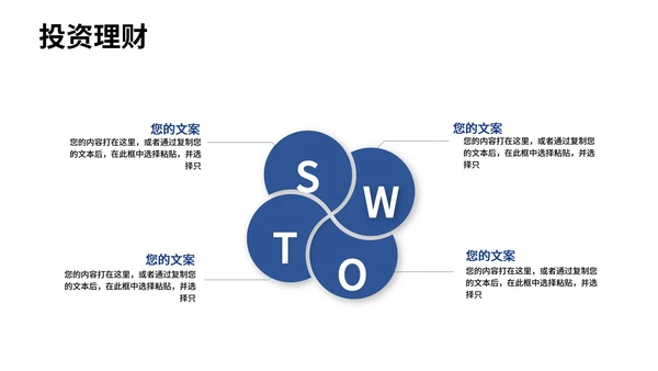 红色简约风投资理财方案PPT模板