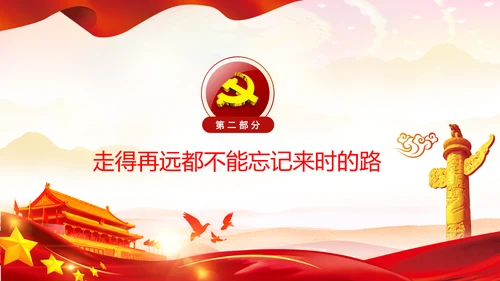学习谈治国理政第三卷十九专题不忘初心牢记使命党支部PPT模板