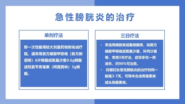 医疗风医疗泌尿系感染PPT模板