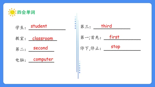 Unit 2 A new student 复习课件(共32张PPT)-2024-2025学年译林版（