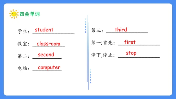 Unit 2 A new student 复习课件(共32张PPT)-2024-2025学年译林版（