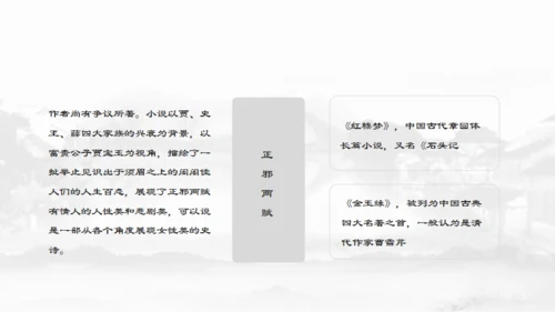 四大名著介绍通用PPT模板