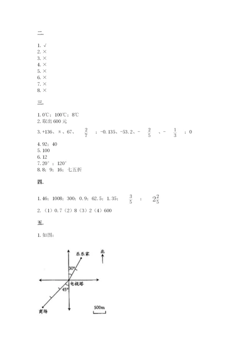 杭州文澜中学小升初数学试卷精品（考试直接用）.docx