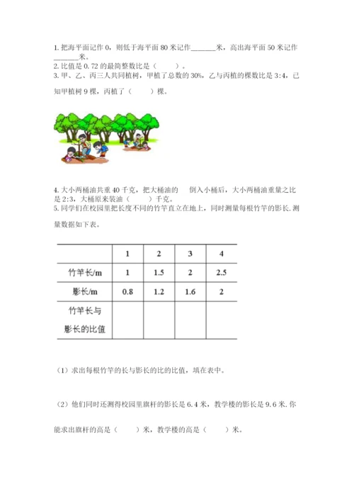 北京版数学小升初模拟试卷含完整答案（各地真题）.docx