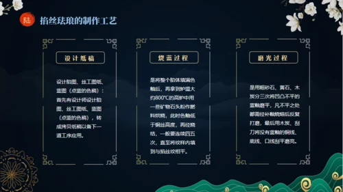 非遗文化掐丝珐琅景泰蓝通用PPT模板