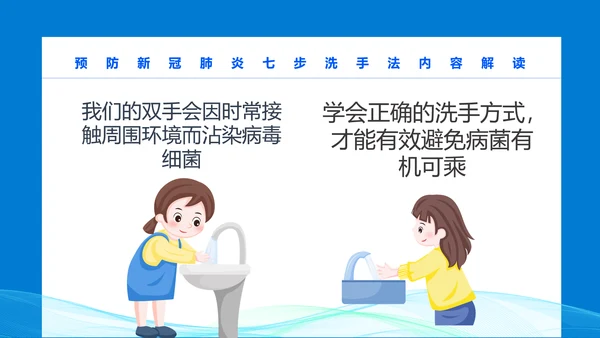 七步洗手法PPT课件模版