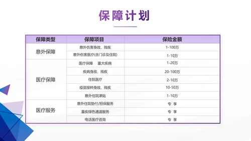 紫色创意大气保险公司创说会PPT