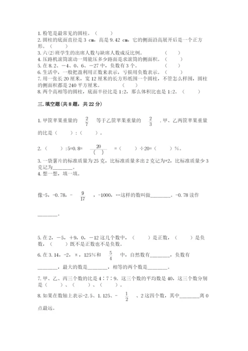 北京版六年级下册数学期末测试卷及参考答案（培优）.docx