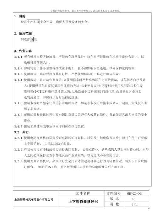 数控冲床安全作业指导书模板.docx