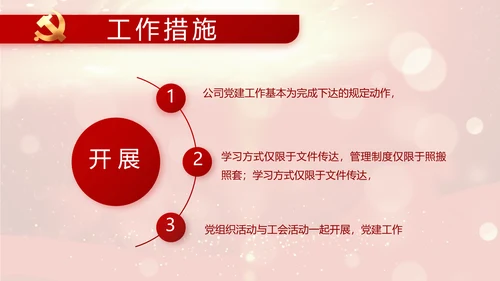 红色革命党支部党史学习活动工作总结动态PPT