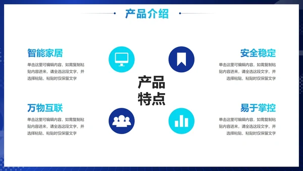 科技风商业计划产品发布PPT模板