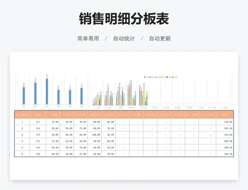 销售明细分板表