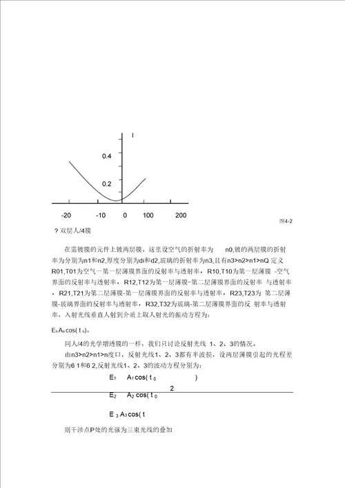 单、双、多层增透膜的原理及应用