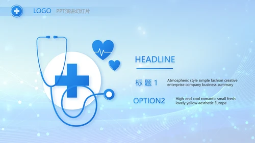 蓝色智慧医疗信息化建设工作总结PPT