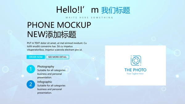 蓝色互联网项目商业计划书商务风通用PPT动态模板