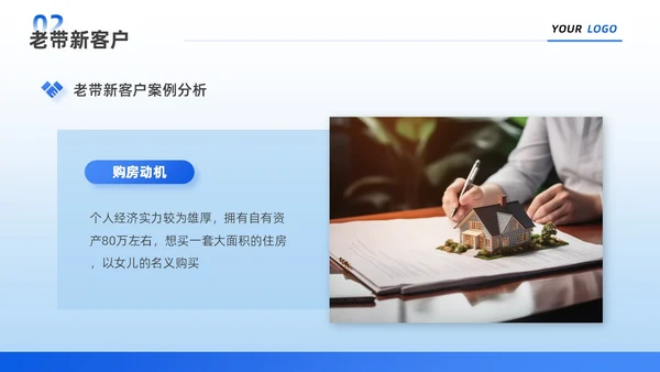 蓝色简约商务风企业宣传销售工作中的成功故事团队培训PPT销售销售经验分享