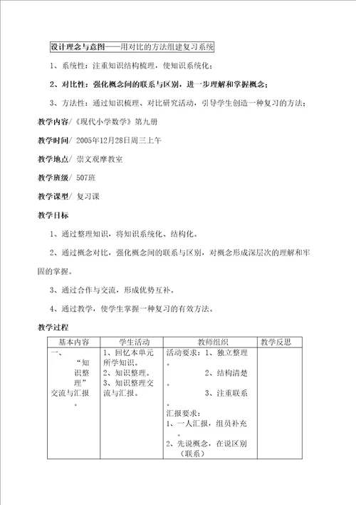 因数和倍数复习教学策略比较研究黄金荣因