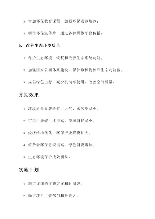 环保行业策划书