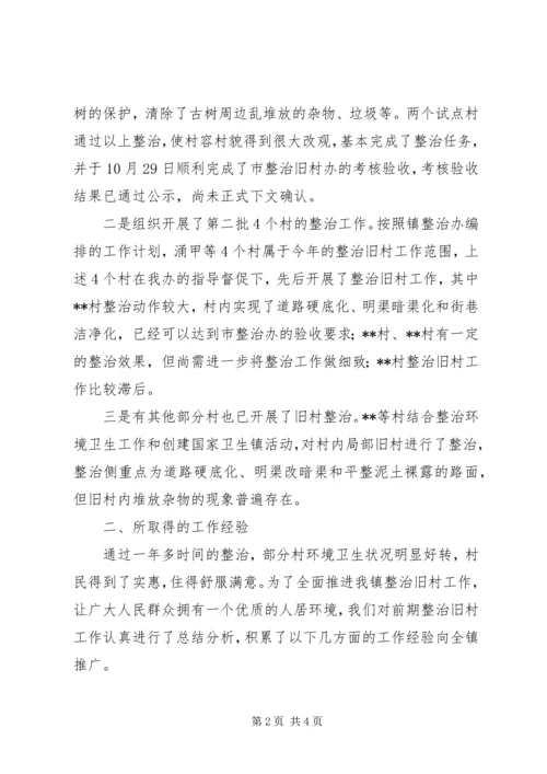 乡镇整治旧村工作总结.docx
