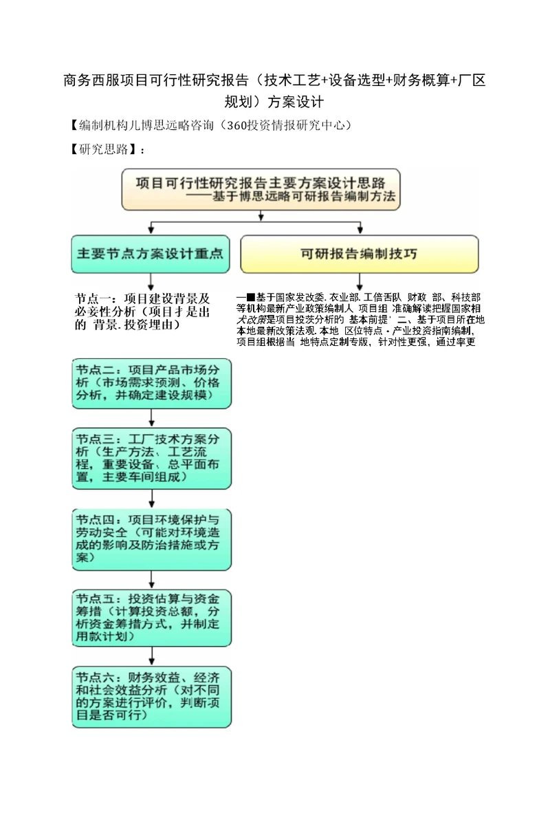 商务西服项目可行性研究报告技术工艺设备选型财务概算厂区规划方案设计