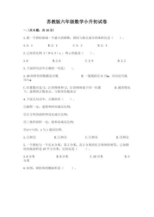 苏教版六年级数学小升初试卷附答案（突破训练）.docx