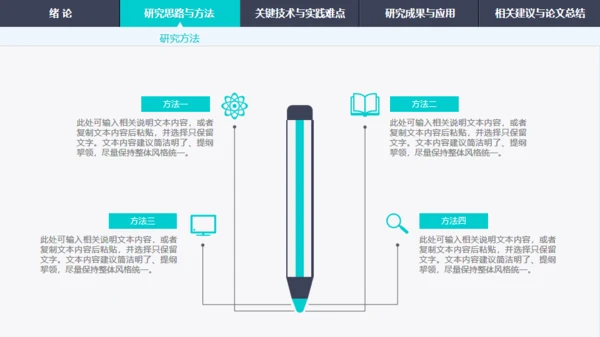 绿色渐变导航式动态毕业答辩通用PPT模板