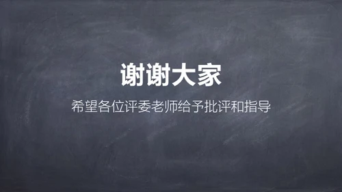 粉笔黑板风课件通用PPT