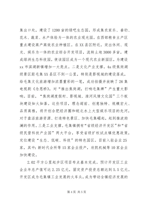 小城镇发展高峰论坛汇报材料.docx