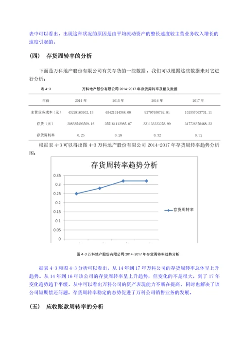 万科股份有限公司营运能力分析 -已改.docx