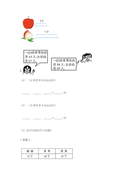 小学二年级数学应用题50道附参考答案（黄金题型）.docx