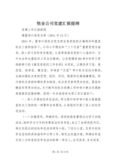 牧业公司党建汇报提纲 (3).docx