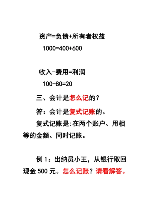 财务会计的入门知识.docx