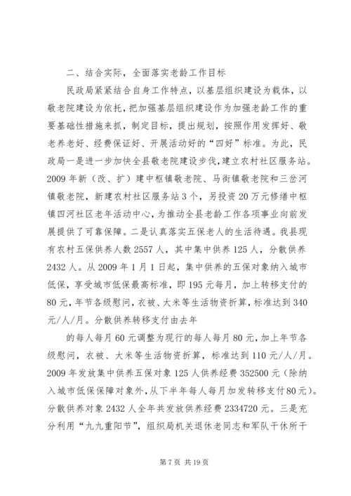 民政局老龄工作计划.docx