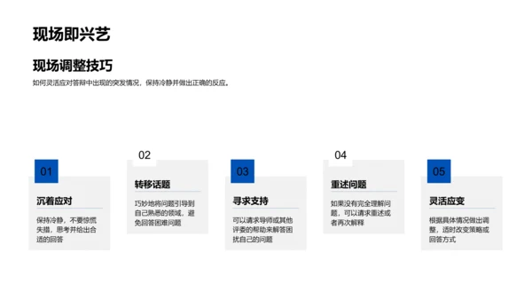 答辩技巧讲解PPT模板