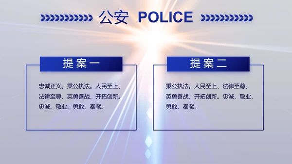 大气公安警察年终工作总结新年PPT