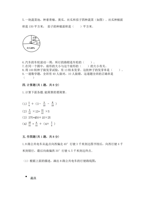 人教版六年级上册数学期末测试卷1套.docx