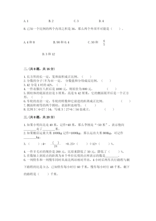 苏教版六年级数学小升初试卷精品【网校专用】.docx