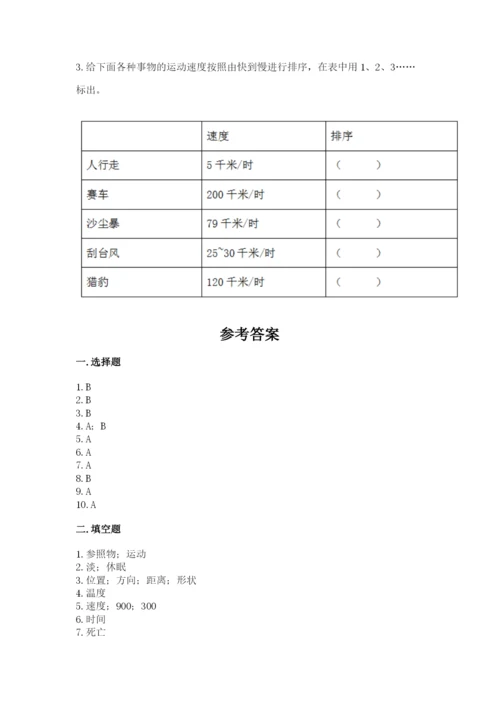 教科版科学三年级下册 期末测试卷附答案（培优b卷）.docx
