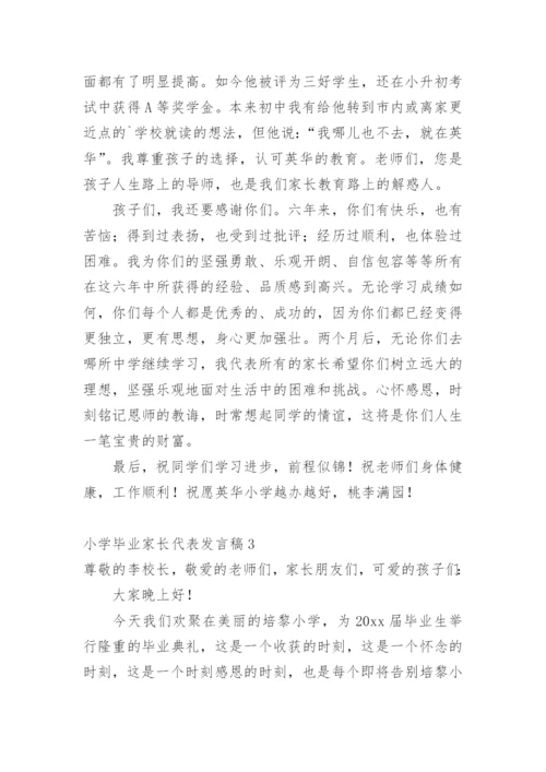 小学毕业家长代表发言稿.docx