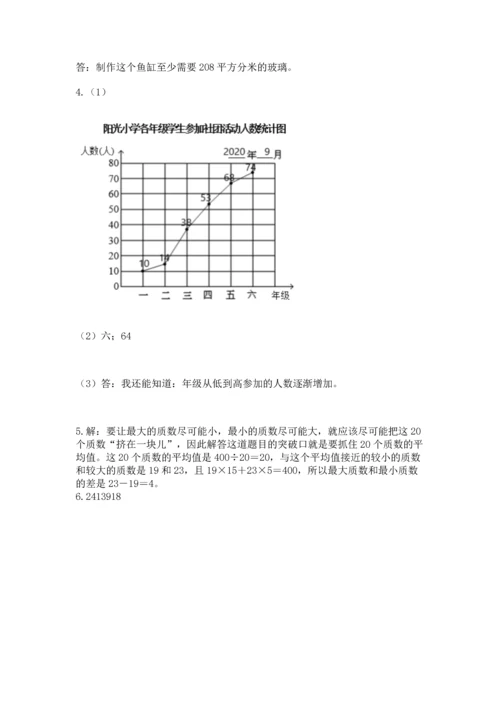 人教版五年级下册数学期末测试卷（必刷）word版.docx