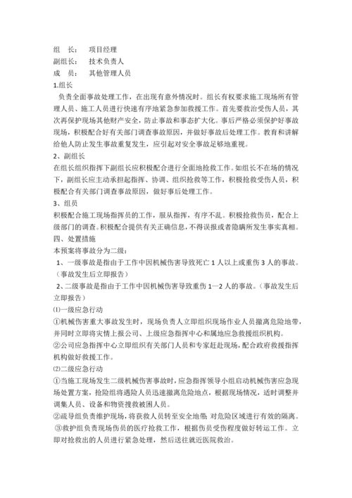 施工现场机械伤害事故应急预案.docx