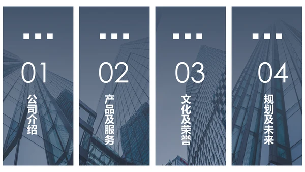 稳重大气公司简介企业宣传公司推广PPT模板