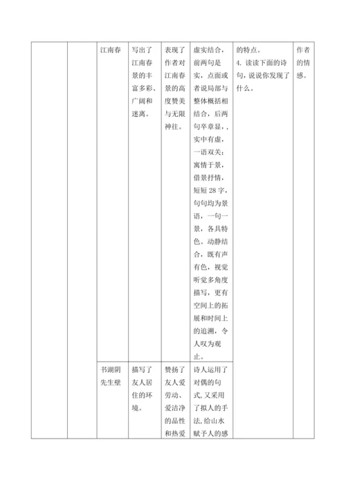 统编版六年级上册语文第六单元大单元教案