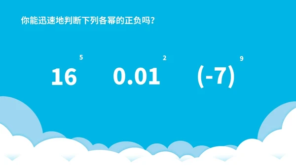 蓝色卡通风数学初一课件有理数乘方PPT模板