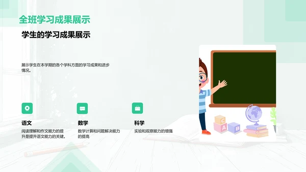 学期学习成果报告PPT模板