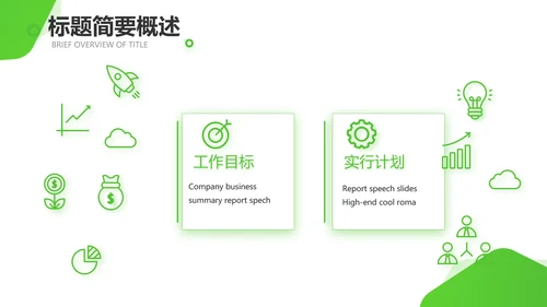 绿色小清新医疗保健品行业动态PPT