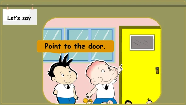 Module 3 Unit 2 Point to the desk 课件(共28张PPT)